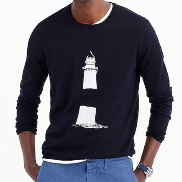 J. Crew Other - J. Crew Crewneck sweater embroidered lighthouse